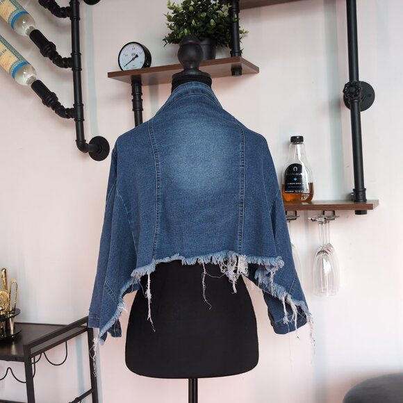 Cropped Blue Denim Jacket - Picture 4 of 4